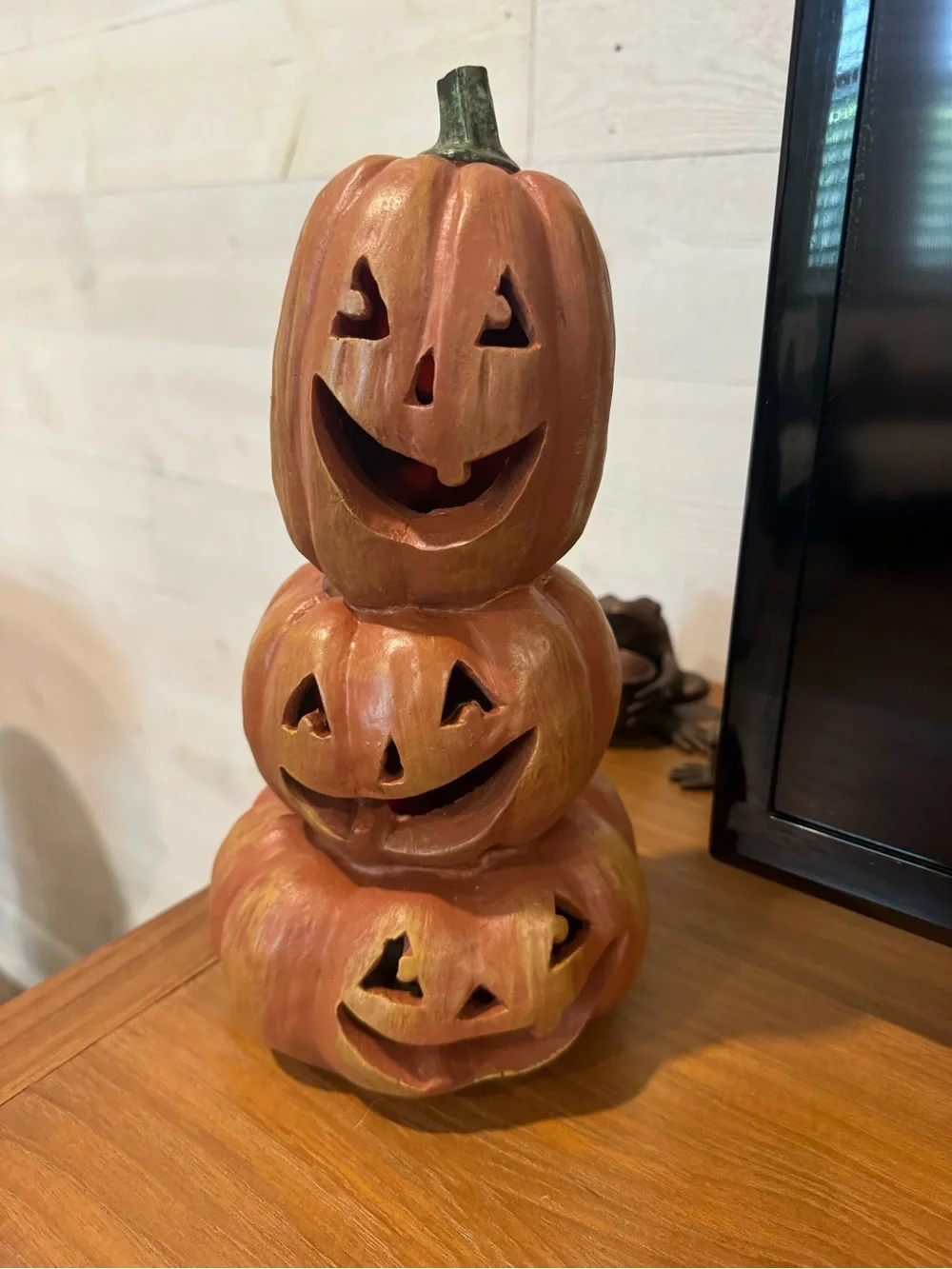 Target Light-Up Triple Jack-O'-Lantern Accent Halloween Decor